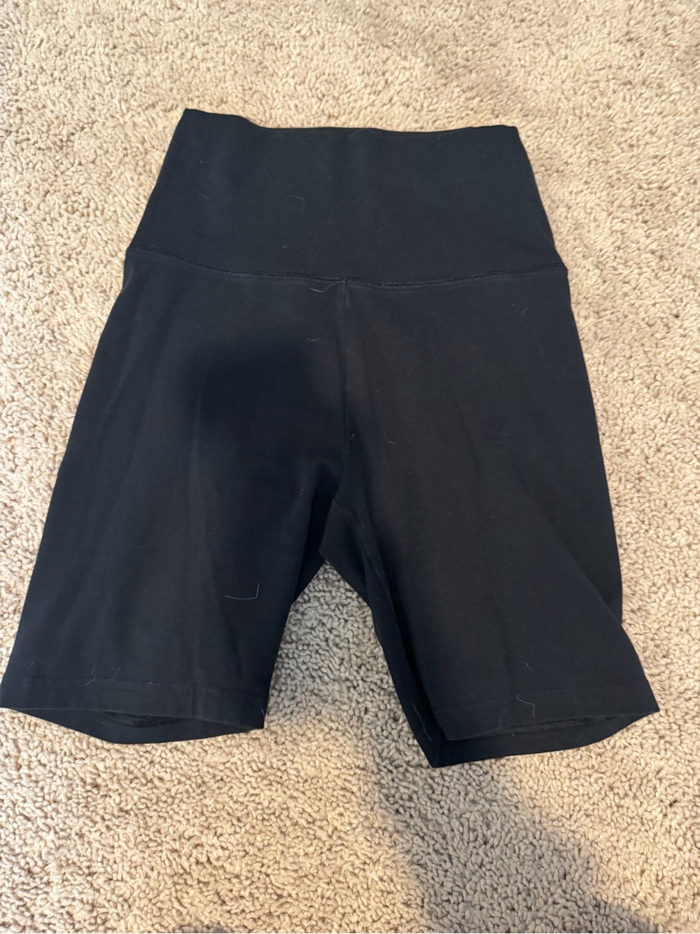 aerie Black High-Rise Athletic Bike Shorts